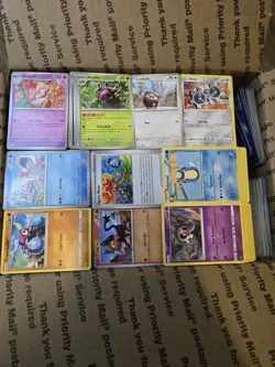 Huge Pokemon Card Lot Collection Uncommon Common Some Rare 4000+ Bulk Lot 17lbs - Image 1