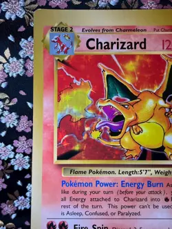 Charizard Jumbo Base Set Corocoro comic 4/102 Japanese Pokemon Card [Excellent+] - Image 3