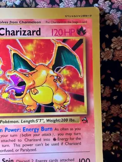 Charizard Jumbo Base Set Corocoro comic 4/102 Japanese Pokemon Card [Excellent+] - Image 4