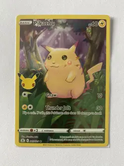 Pikachu 005/025 - Rare Holo - Celebrations 25th - Pokemon Card NM - 1¢ start! - Image 1