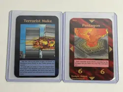 Terrorist Nuke Pentagon Card Unlimited 1995 INWO Illuminati 9/11 PropheticU NM+ - Image 1