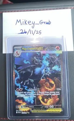 Mega Charizard X EX SIR English 125/094 Phantasmal Flames Mint Card - Image 2