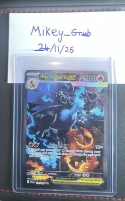 Mega Charizard X EX SIR English 125/094 Phantasmal Flames Mint Card - Image 5