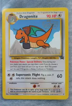 Dragonite #5 WB Pokemon First Movie - Black Star Promo - Ultra Rare Pokemon Card - Image 1