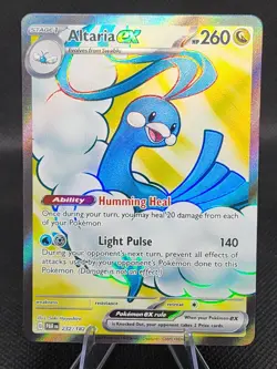 Pokemon TCG Altaria EX Full Art Ultra Rare Holo Card Paradox Rift 232/182 - Image 1