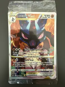 Lucario VSTAR SWSH291 SWSH: Sword & Shield Promo Cards Holo Sealed - NM - Image 1