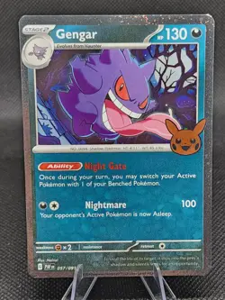 Pokemon Card Gengar 057/091 Holo Trick or Trade 2024 - Image 1
