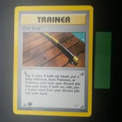 OLD ROD 64/64 - 1ST EDITION - NEO REVELATION - VINTAGE WOTC POKEMON CARD - MP - Image 1