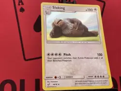 Slaking 18/18 Detective Pikachu Holo Rare Pokemon TCG Card 2019 NM - Image 4