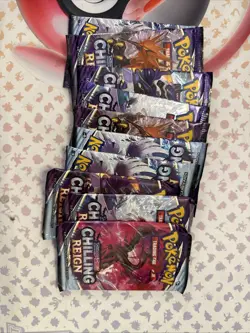 pokemon card Sword And Shield booster pack lot (50) sealed! Evo Skies Chilling.. - Image 5