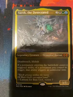 MTG March of the Machines Yarok the Desecrated Foil Etched - Image 1