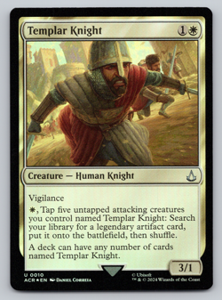Templar Knight FOIL - MTG - Assassin's Creed Universes Beyond - Image 1