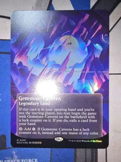 MTG - Edge Of Eternities - Gemstone Caverns (Borderless) #0061 - Near Mint Foil - Image 1