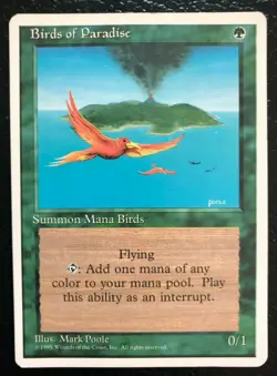 ? Birds of Paradise ? Fourth Edition - MTG - Vintage - Rare - 234/379 Free Ship - Image 1