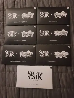 Mtg SpongeBob Secret Lair Bundle Rainbow Foil, And Non Foil Bundle, And Promo - Image 1