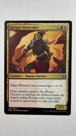 MTG Zendikar Rising Kargan Warleader 224/280 Magic the Gathering - Image 1