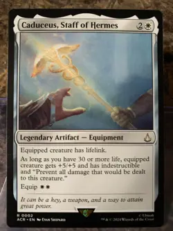 MTG TCG Assassins Creed Caduceus, Staff of Hermes 0002 Regular Rare - Image 1