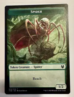 Spider Token Magic The Gathering Theros Beyond Death Mint X1 - Image 1