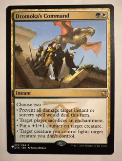 MTG Magic the Gathering Dromoka's Command (DTK-221/2869) The List NM - Image 1