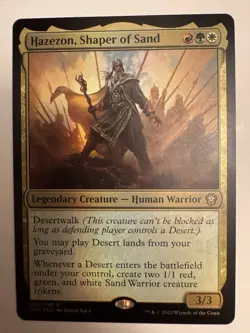 Hazezon, Shaper of Sand - Foil Light Play, English Magic the Gathering MTG Comma - Image 1