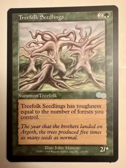 Treefolk Seedlings [Urza's Saga] Magic MTG - Image 1