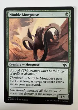 NIMBLE MONGOOSE 174/254 MODERN HORIZONS MTG MAGIC NM - Image 1