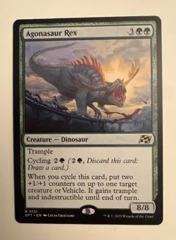 x1 Agonasaur Rex DFT Aetherdrift MTG 151 RARE - Image 1