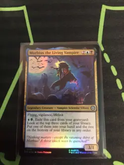 MTG Magic The Gathering Morbius The Living Vampire Foil SPM Spider-Man Dimir - Image 1