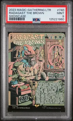 2023 MTG THE LORD OF THE RINGS: TALES OF MIDDLE-EARTH RADAGAST THE BROWN PSA 9 - Image 1