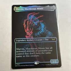 Marvin, Murderous Mimic (Showcase) [Duskmourn: House of Horror] Foil Near Mint - Image 1