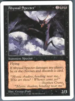 Magic_the_gathering Fifth Edition Abyssal Specter # Near Mint or Better - Image 1