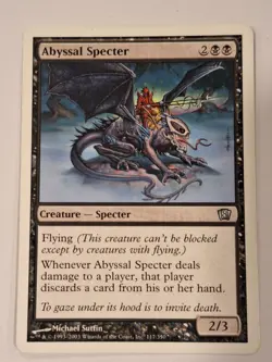 Abyssal Specter - 8th Edition Core Set - Magic the Gathering MTG Nice! - Image 1