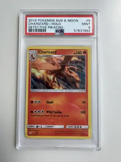 Pokemon TCG - Charizard 5/18 Detective Pikachu PSA 9 - Image 1