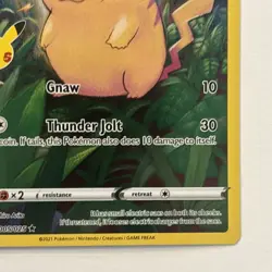 Pikachu 005/025 Pokemon 25th Anniversary Celebrations Full Art Holo Rare Art NM - Image 5