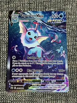 Vaporeon VMAX SWSH182 Pokemon TCG: Sword & Shield Black Star Promo MINT - Image 1