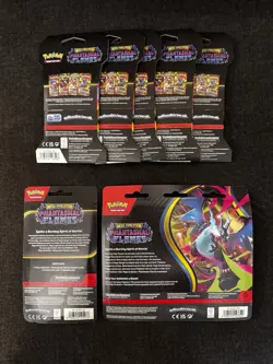 LOT - Pokemon - Phantasmal Flames Weavile 3-Pack Blister/ 5x Boosters/Cottonee - Image 2
