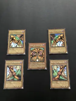 Yugioh Exodia The Forbidden One LOB-120-124 Ultra Rare Original Complete Set! NM - Image 1