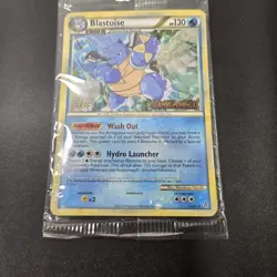5 CARDS POKEMON FACTORY SEALED UNLEASHED STAFF PRERELEASE BLASTOISE PROMO #13 - Image 2