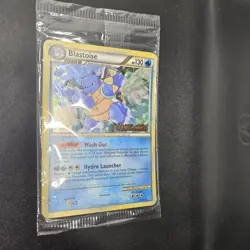 5 CARDS POKEMON FACTORY SEALED UNLEASHED STAFF PRERELEASE BLASTOISE PROMO #13 - Image 4