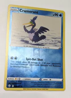 Cramorant 28/72 Reverse Holo Foil Uncommon Pokemon Card Shining Fates TCG - Image 1