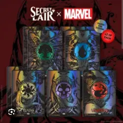 1x MTG Secret Lair x Marvel Spider-Man Mana Symbiote Raised Foil Sealed In Hand - Image 2