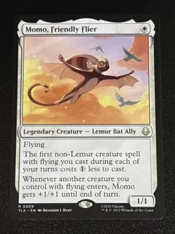 MTG Avatar: The Last Airbender Momo, Friendly Flier 0029 NM Rare - Image 1