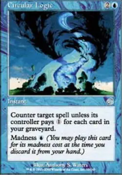1x Circular Logic - Foil - Torment - Heavily Played, English - MTG! - Image 1