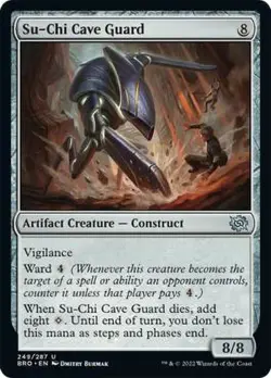 1x Su-Chi Cave Guard MTG The Brothers' War NM Magic Regular - Image 1