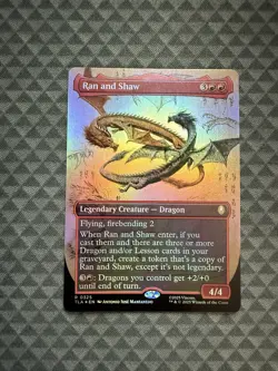 MTG Ran and Shaw #0325 Foil Borderless Rare Avatar: The Last Airbender (TLA) - Image 1