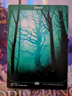 Magic The Gathering Forest Unstable Regular NM MTG - Image 1