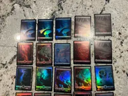 Mtg Foil Full Art Land Lot x30 - Magic The Gathering Full Art Foil Lands - Image 4