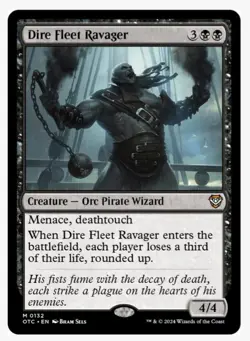 ​Dire Fleet Ravager | MTG Magic OTC | Orc Pirate ETB Life Loss EDH | NEW NM+ - Image 1