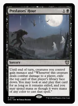 Predators' Hour | MTG OTC | EDH Commander Aggro Steal Card Advantage | NEW NM+ - Image 1