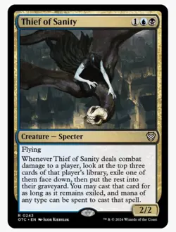 MTG Thief of Sanity | Outlaws of Thunder Junction | NEW NM+ | Dimir | Rare | OTC - Image 1